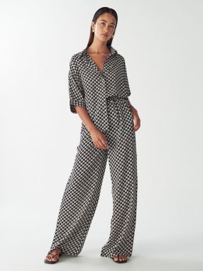 Willa Nohavice 'LEONARDO PANT'  čierna / biela