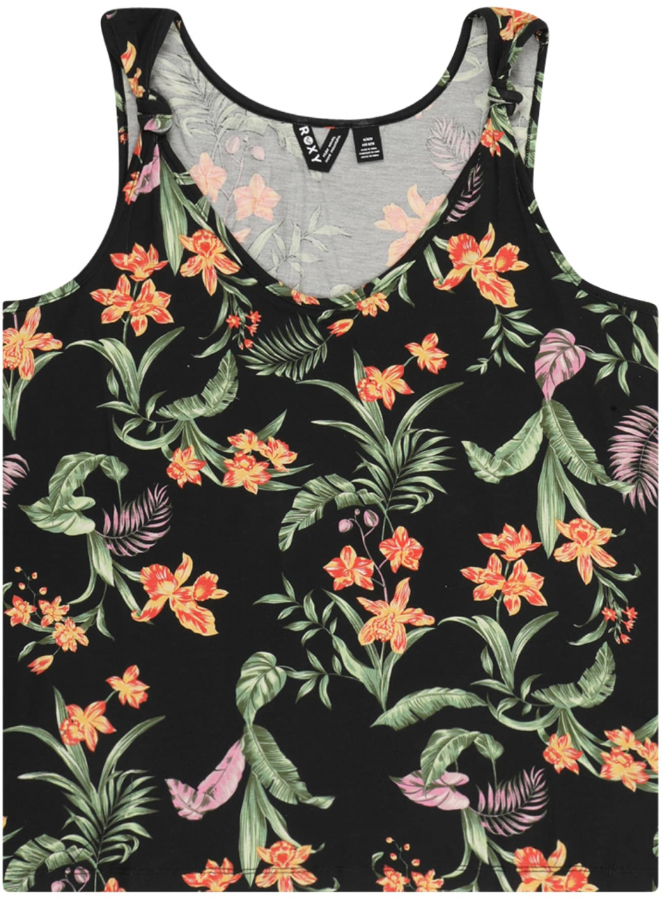 ROXY Top 'Under Your Spell'  antracitová / zelená / tmavozelená / červená