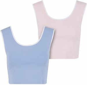 Urban Classics Top  modrá / ružová