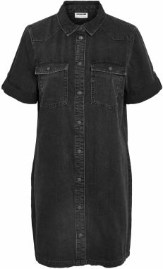 Noisy may Košeľové šaty  čierny denim