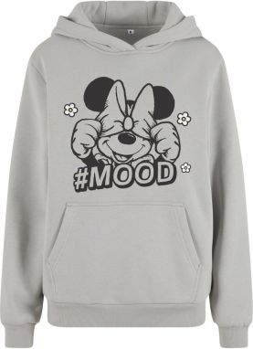 Merchcode Mikina 'Minnie Mouse Mood'  sivá / čierna / biela