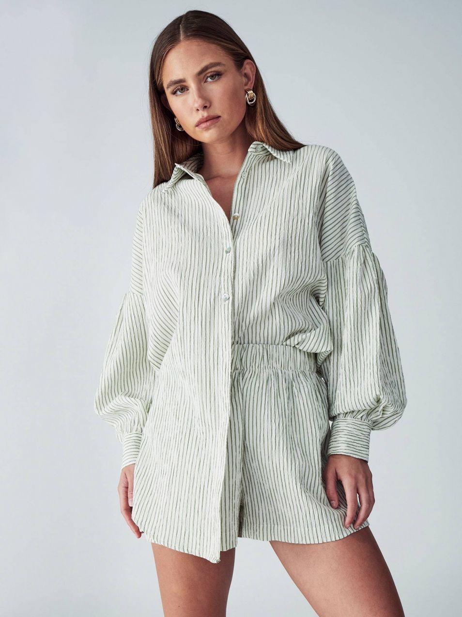 St MRLO Nohavice 'KADY SHORTS'  krémová / olivová