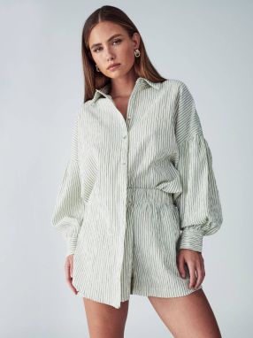 St MRLO Nohavice 'KADY SHORTS'  krémová / olivová