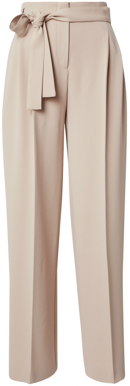 BOSS Plisované nohavice 'Tapiana'  svetlobéžová