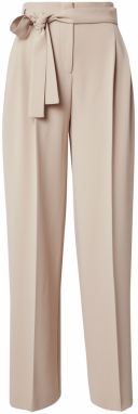 BOSS Plisované nohavice 'Tapiana'  svetlobéžová