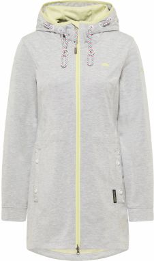 Schmuddelwedda Tepláková bunda  citrónová / sivá melírovaná