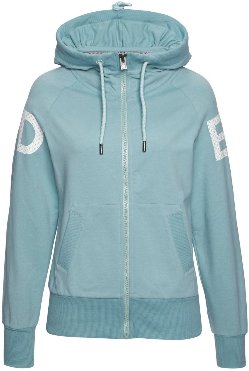Elbsand Tepláková bunda  svetlomodrá / biela