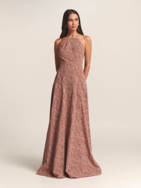 St MRLO Šaty 'MIKA MAXI DRESS'  ružová / čierna