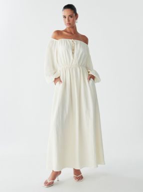 BWLDR Šaty 'GEORGIE MAXI DRESS'  biela