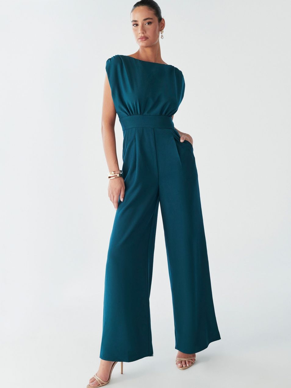 BWLDR Overal 'STELLA JUMPSUIT'  petrolejová