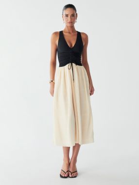 BWLDR Šaty 'BEAU MIDI DRESS'  nebielená / čierna