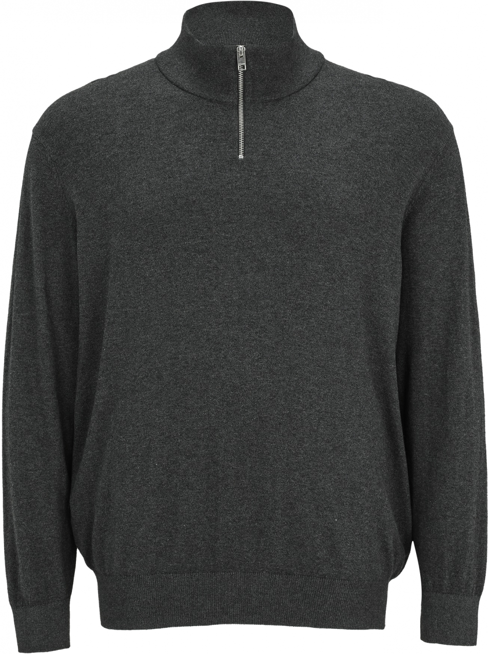 Jack & Jones Plus Sveter 'JJEEMIL'  sivá melírovaná