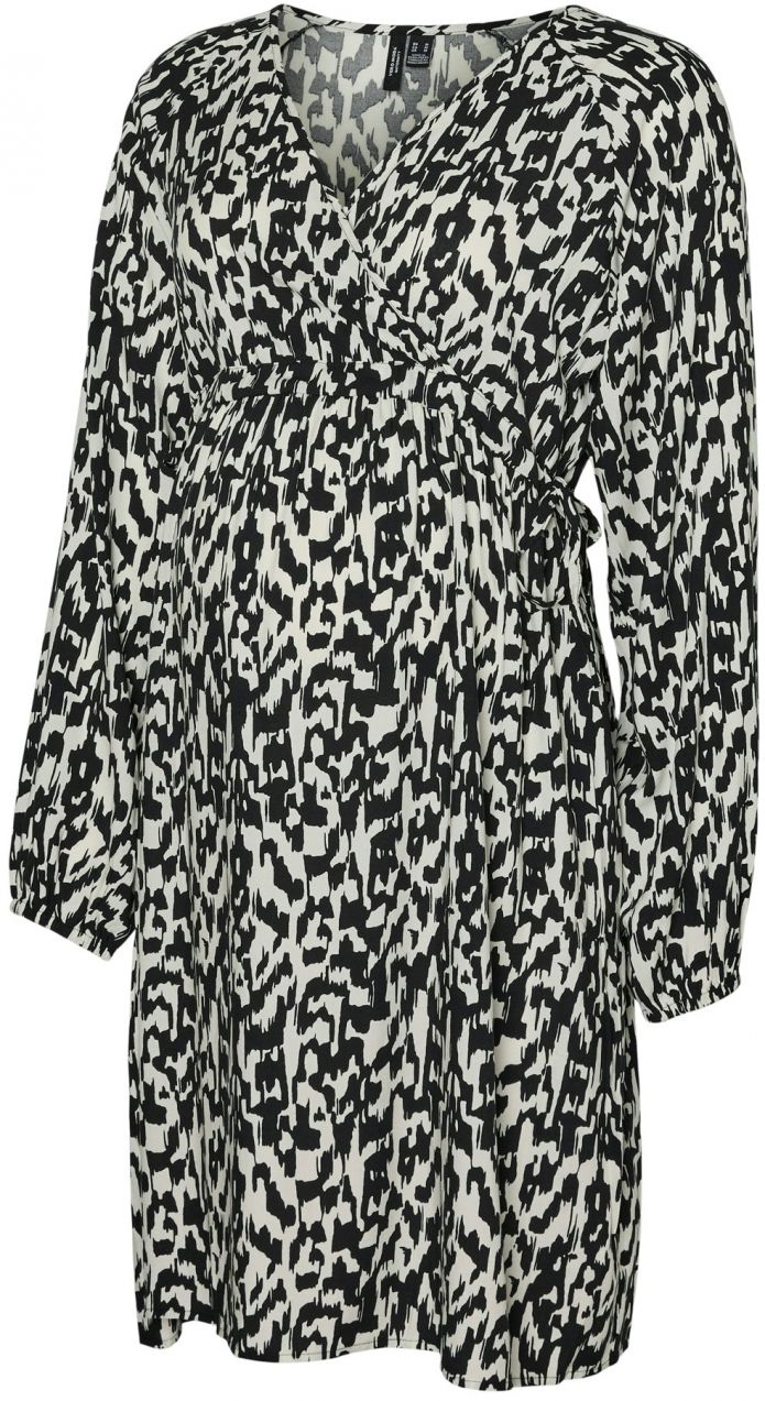 Vero Moda Maternity Šaty 'VMMErika'  krémová / čierna