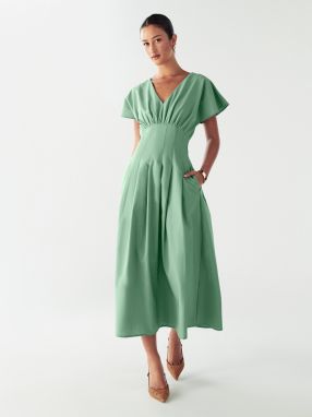 Willa Šaty 'JUNE MIDI DRESS'  zelená