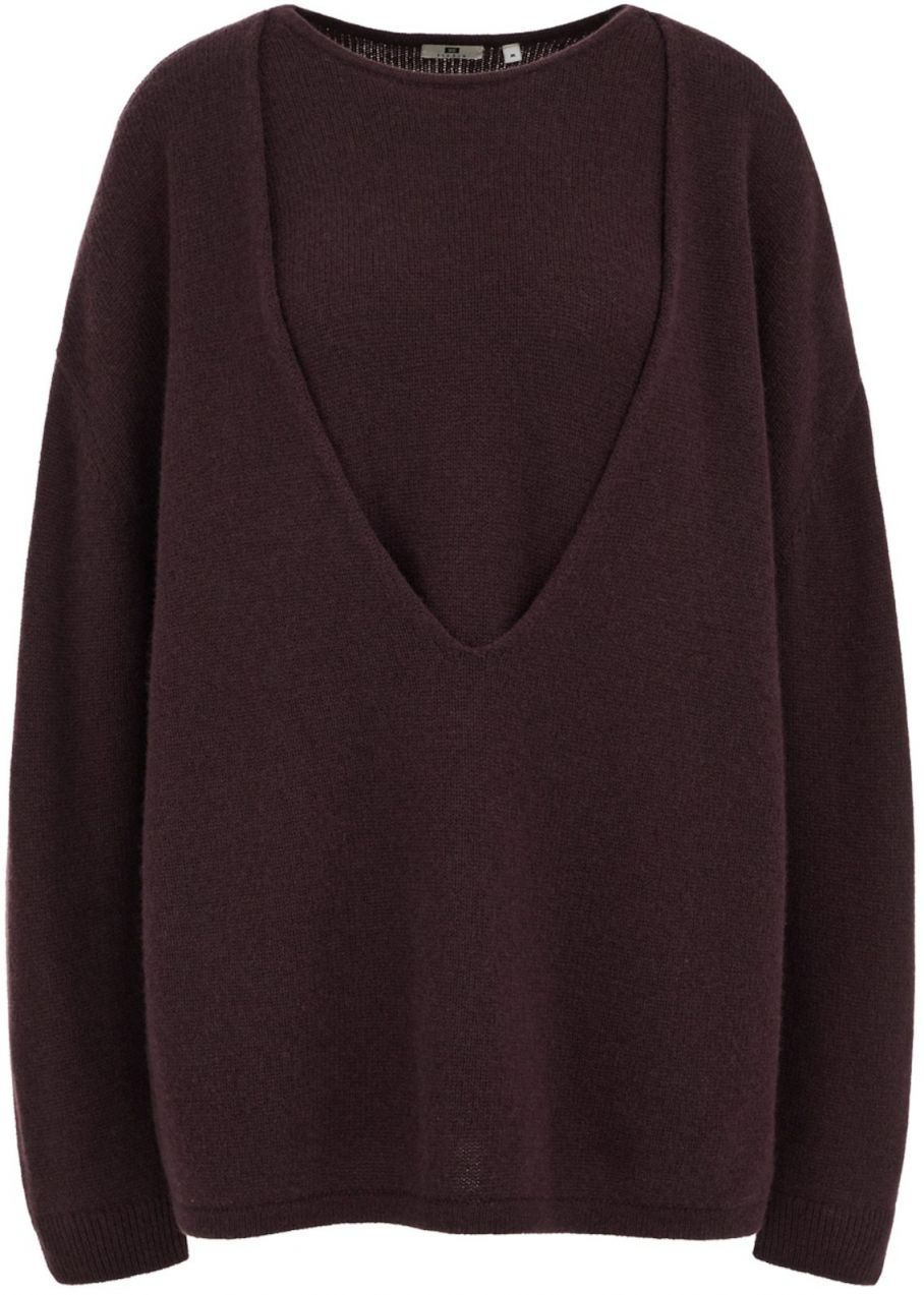 WE Studio Sveter  baklažánová