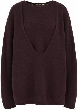 WE Studio Sveter  baklažánová