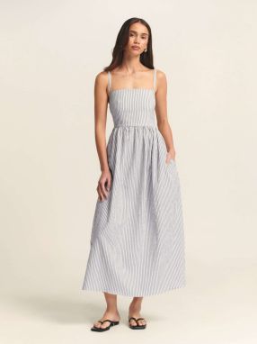 St MRLO Šaty 'LANAH MIDI DRESS'  námornícka modrá / biela