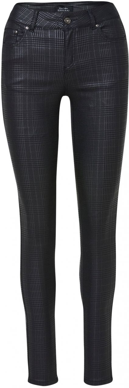 KOROSHI Džínsy  grafitová / čierna