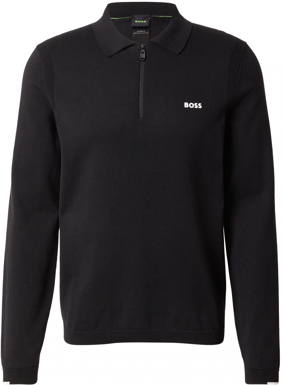 BOSS Sveter 'Ever-X'  čierna / biela