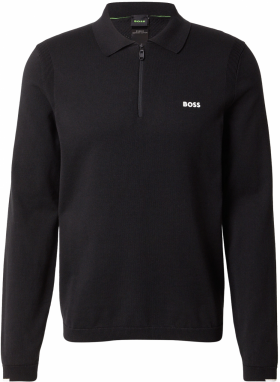 BOSS Sveter 'Ever-X'  čierna / biela