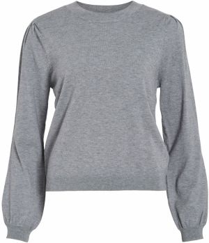 VILA Sveter 'VIELLA'  sivá melírovaná