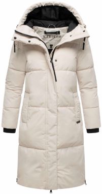 MARIKOO Zimný kabát 'Michikoo XVI'  šedobiela