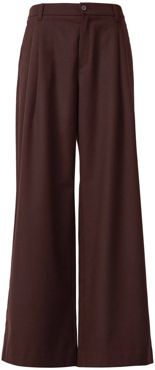 s.Oliver Plisované nohavice  hnedá