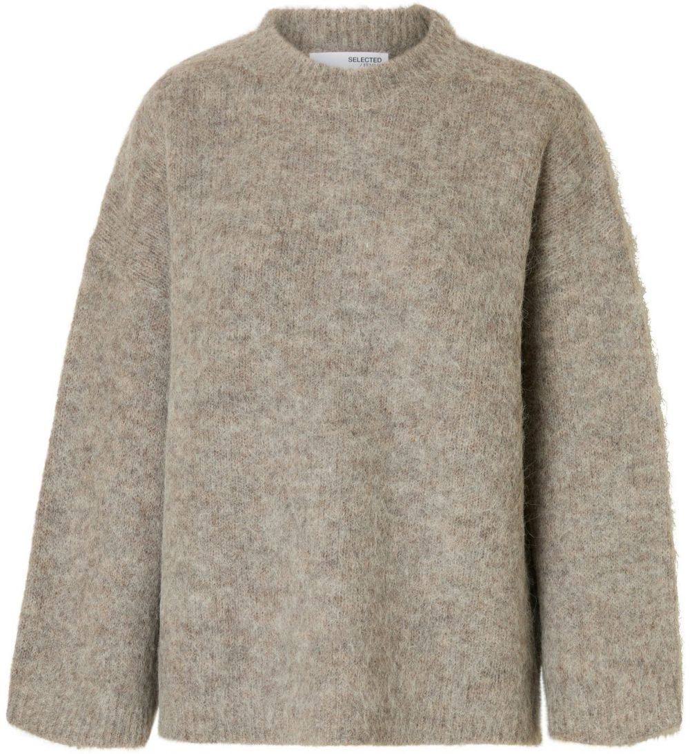 SELECTED Oversize sveter 'SLFGabriella'  sivá melírovaná