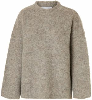 SELECTED Oversize sveter 'SLFGabriella'  sivá melírovaná
