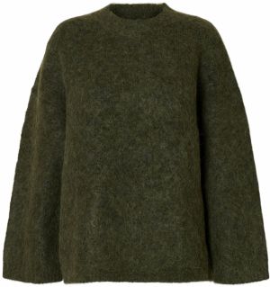 SELECTED Oversize sveter 'SLFGabriella'  olivová
