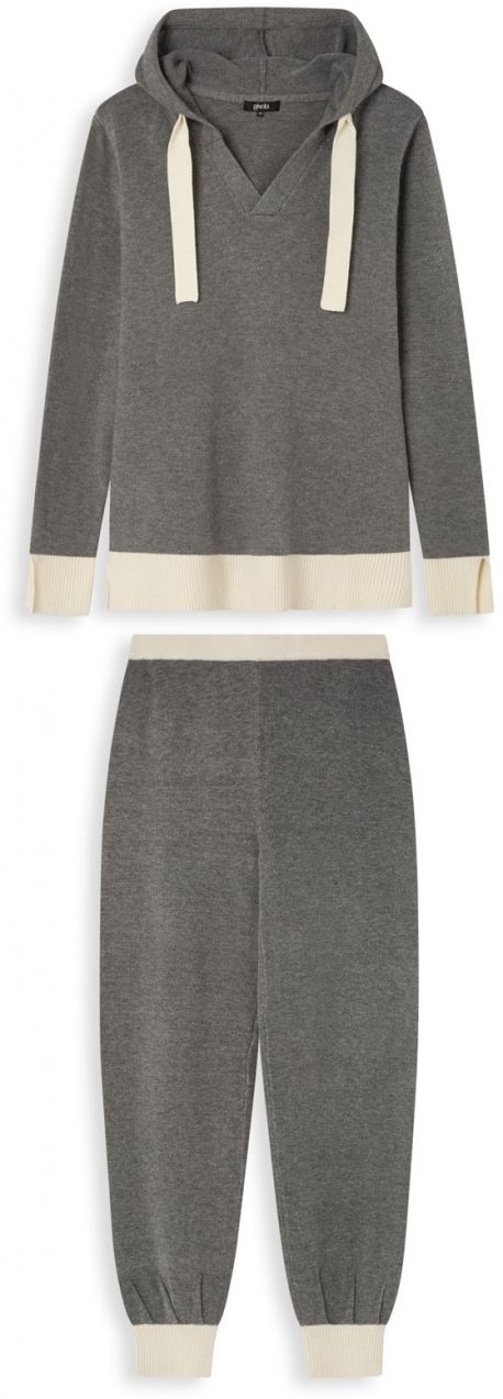 Gisela Pyžamo 'Set'  svetlobéžová / sivá