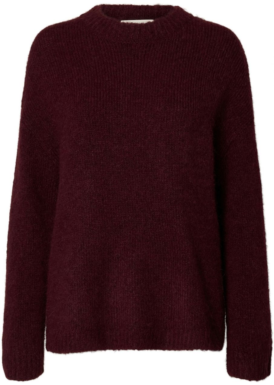 SELECTED Oversize sveter 'SLFGabriella'  baklažánová