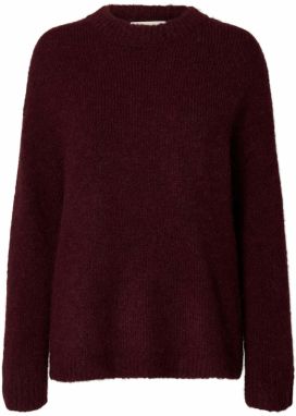 SELECTED Oversize sveter 'SLFGabriella'  baklažánová