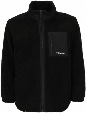 Jack & Jones Plus Flisová bunda 'JJESOHO'  čierna