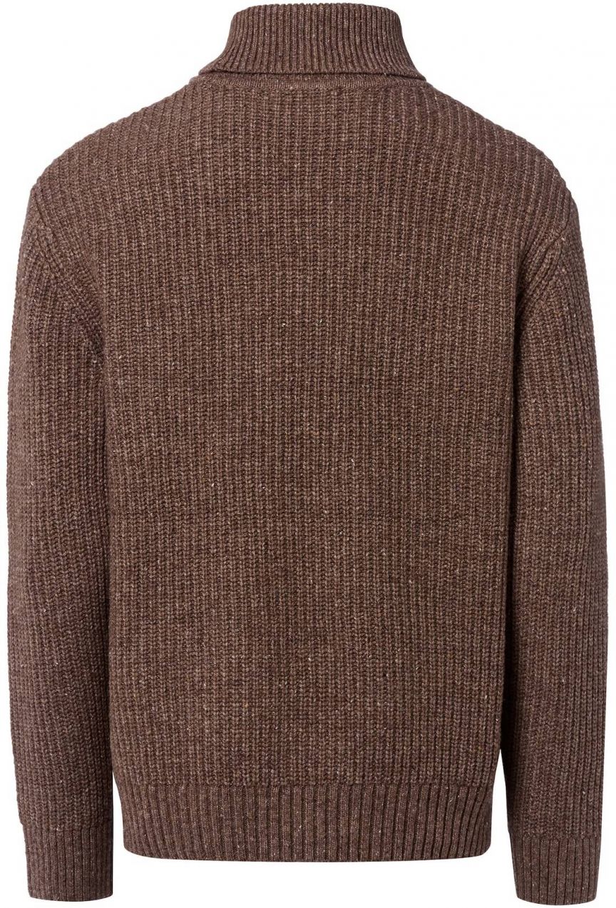 SELECTED Sveter 'SLHLand'  hnedá