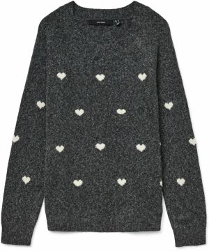 Vero Moda Maternity Sveter 'VMMDOFFY'  tmavosivá / biela