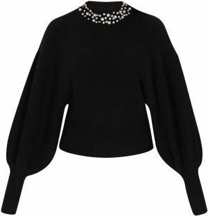 faina Oversize sveter  čierna