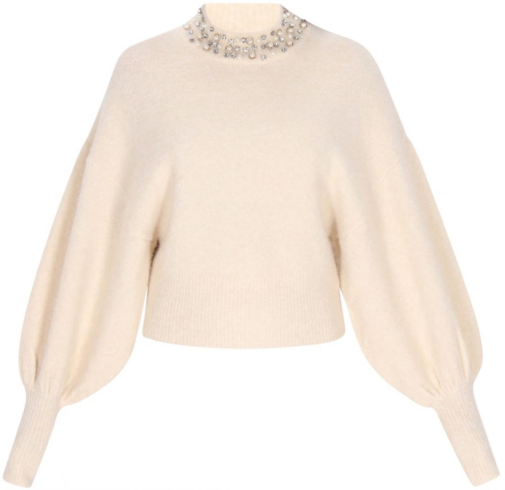 faina Oversize sveter  krémová