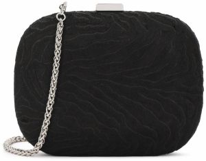 Kazar Listová kabelka  čierna / strieborná