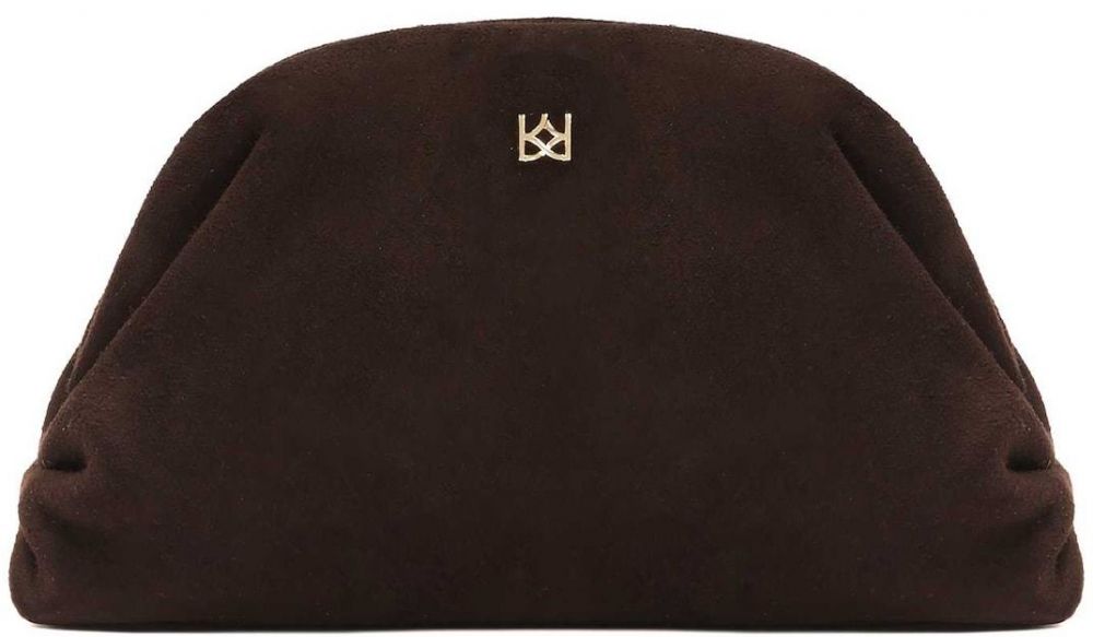 Kazar Listová kabelka  tmavohnedá