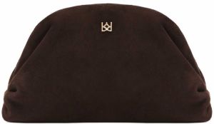 Kazar Listová kabelka  tmavohnedá