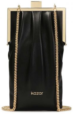 Kazar Listová kabelka  čierna