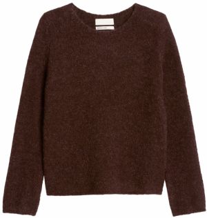 Marc O'Polo Sveter 'Bouclé'  tmavočervená