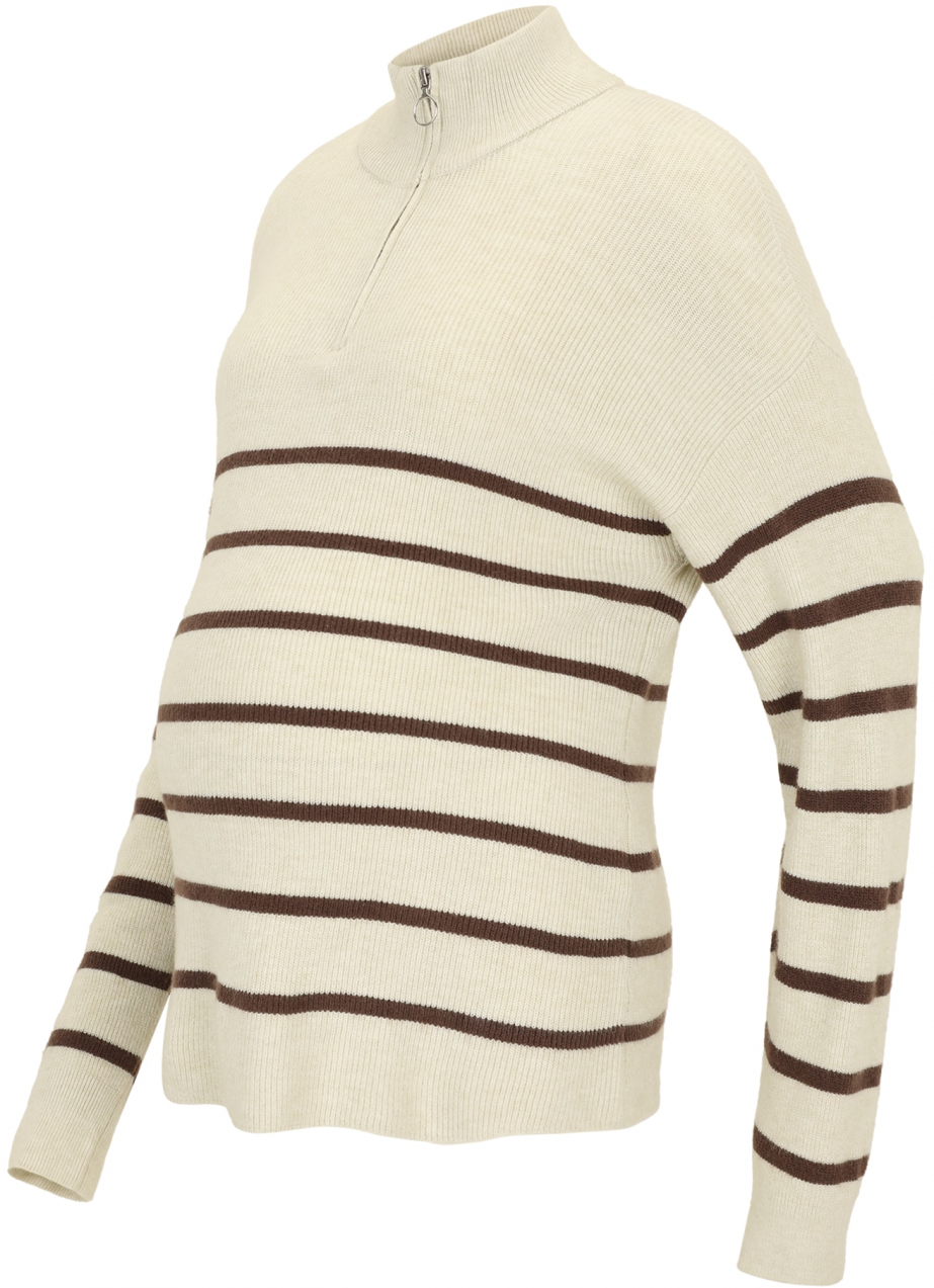 Only Maternity Sveter 'OLMibi'  hnedá / kamenná