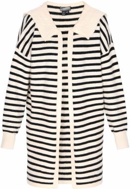 DreiMaster Vintage Kardigán  čierna / šedobiela