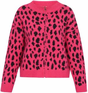 myMo ROCKS Kardigán  malinová / čierna