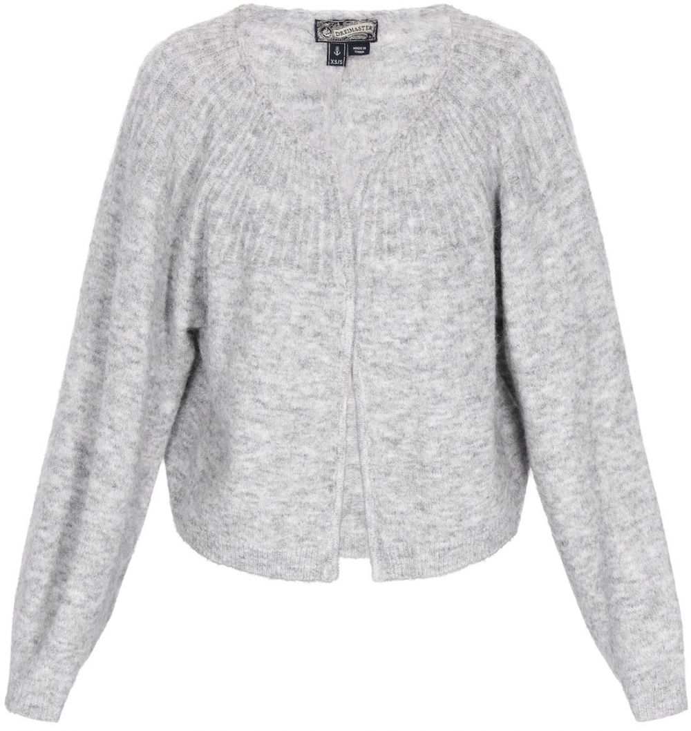 DreiMaster Vintage Oversize kardigán 'Vintage'  svetlosivá / sivá melírovaná