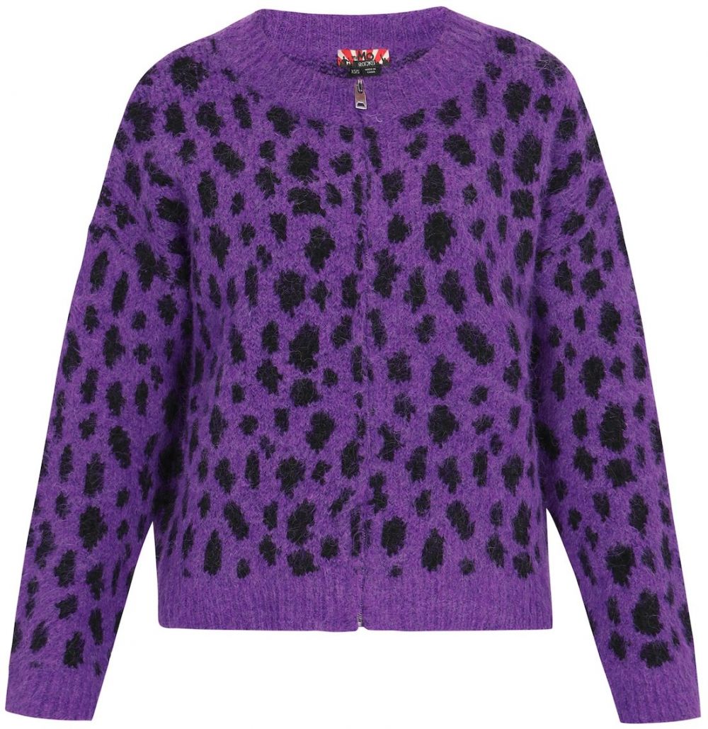 myMo ROCKS Kardigán  fialová / čierna
