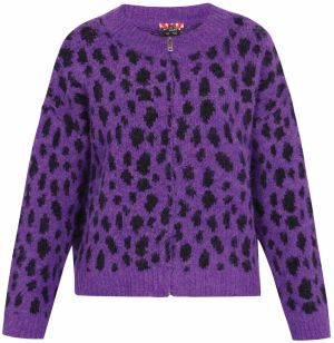 myMo ROCKS Kardigán  fialová / čierna