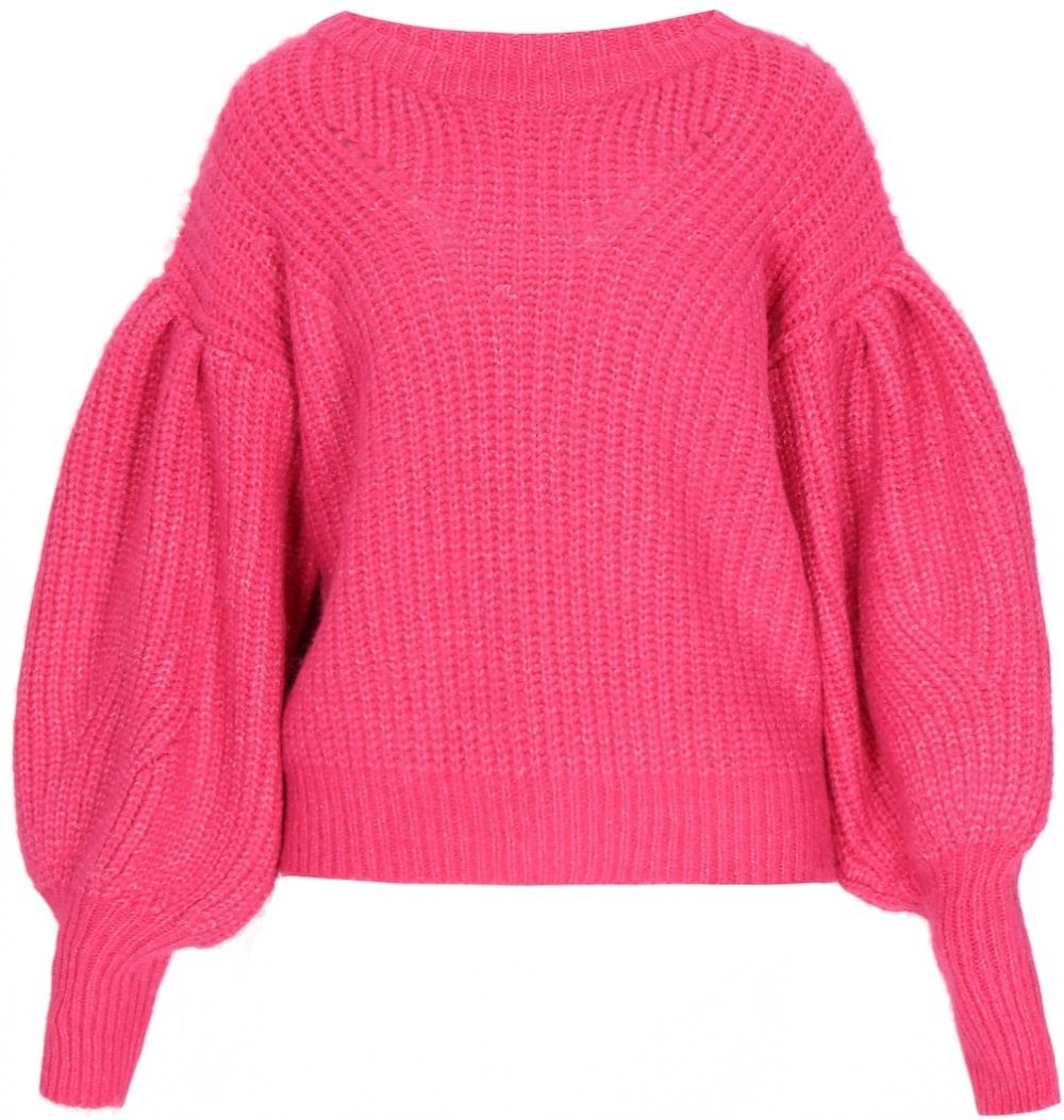 IZIA Oversize sveter  fuksia